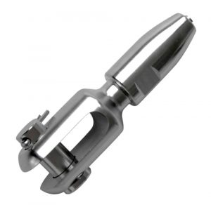 Terminales de horquilla manual Blue Wave de acero inoxidable para rigging seguro en embarcaciones.