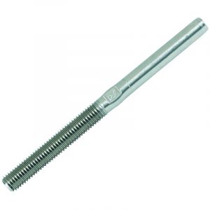 Terminal roscado izquierdo métrico Blue Wave de acero inoxidable para sistemas de tensado en embarcaciones.