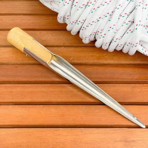 Burel para empalmes en cabos de 3 torones o trenzados, disponible en dos tamaños: pequeño de 175 mm y grande de 280 mm.
