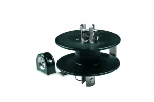 Enrollador de foque para barcos de hasta 6 metros Ronstan RF1246, fabricado en acero inoxidable AISI 316 con tambor reforzado de nylon.