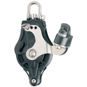 Poleas simples con grillete gir., arraigo y mordaza Wichard