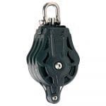 Poleas triples con grillete giratorio y arraigo Wichard